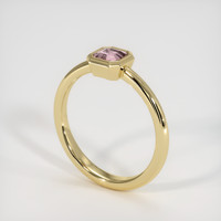 0.39 Ct. Sapphire Ring, 18K Yellow Gold 2
