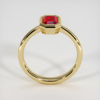 0.99 Ct. Ruby Ring, 18K Yellow Gold 3