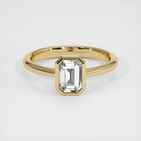 1.86 Ct. White Sapphire Ring, 18K Yellow Gold 1