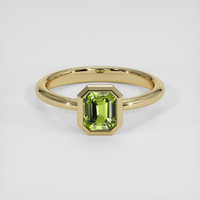 1.09 Ct. Green Sapphire Ring, 18K Yellow Gold 1
