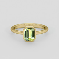 1.70 Ct. Bi Color Sapphire Ring, 18K Yellow Gold 1