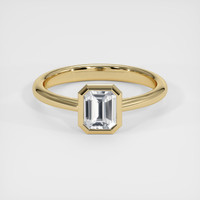 1.59 Ct. White Sapphire Ring, 18K Yellow Gold 1