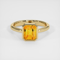 2.09 Ct. Sapphire Ring, 18K Yellow Gold 1