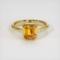 2.53 Ct. Sapphire Ring, 18K Yellow Gold 1