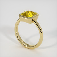 3.02 Ct. Yellow Sapphire Ring, 18K Yellow Gold 2