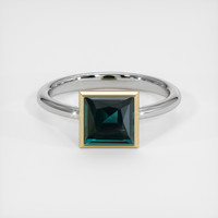 1.63 Ct. Gemstone Ring, 14K Yellow & White 1