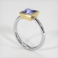 1.10 Ct. Gemstone Ring, 14K Yellow & White 2