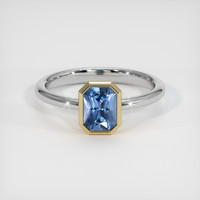 0.94 Ct. Gemstone Ring, 14K Yellow & White 1