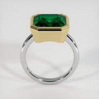 6.60 Ct. Emerald Ring, 18K Yellow & White 3