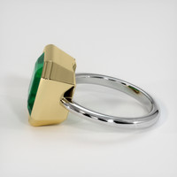 6.60 Ct. Emerald Ring, 18K Yellow & White 4