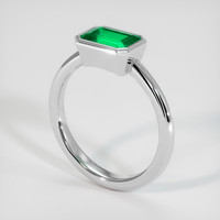 1.19 Ct. Emerald Ring, Platinum 950 2