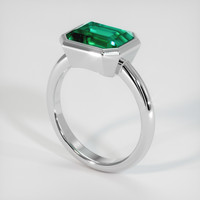 3.32 Ct. Emerald Ring, Platinum 950 2