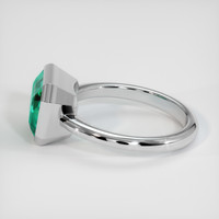 3.32 Ct. Emerald Ring, Platinum 950 4