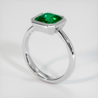 1.48 Ct. Emerald Ring, Platinum 950 2