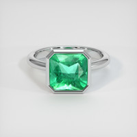 3.05 Ct. Emerald Ring, Platinum 950 1