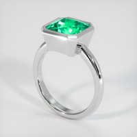 3.05 Ct. Emerald Ring, Platinum 950 2