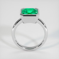 3.05 Ct. Emerald Ring, Platinum 950 3