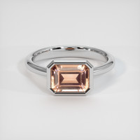 2.17 Ct. Gemstone Ring, Platinum 950 1