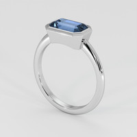 2.08 Ct. Gemstone Ring, Platinum 950 2