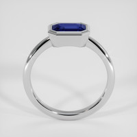 1.31 Ct. Blue Sapphire Ring, Platinum 950 3