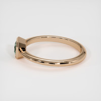 0.78 Ct. Bluish Green Sapphire Ring, 18K Rose Gold 4