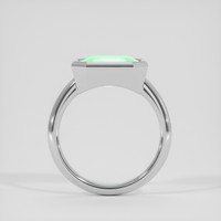 4.16 Ct. Emerald Ring, Silver 3