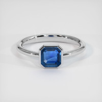 1.29 Ct. Blue Sapphire Ring, 10K White Gold 1