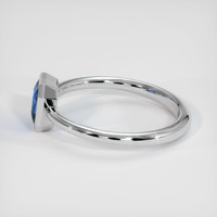 1.29 Ct. Blue Sapphire Ring, 10K White Gold 4