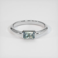 1.75 Ct. Sapphire Ring, 14K White Gold 1
