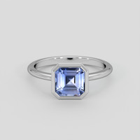 2.11 Ct. Blue Sapphire Ring, 14K White Gold 1