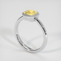 1.87 Ct. Yellow Sapphire Ring, 14K White Gold 2