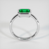 1.12 Ct. Emerald Ring, 18K White Gold 3