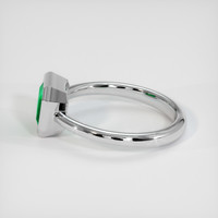 1.12 Ct. Emerald Ring, 18K White Gold 4