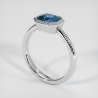 2.05 Ct. Sapphire Ring, 18K White Gold 2