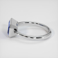 2.57 Ct. Blue Sapphire Ring, 18K White Gold 4