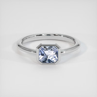 1.55 Ct. Sapphire Ring, 18K White Gold 1