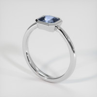 1.55 Ct. Sapphire Ring, 18K White Gold 2