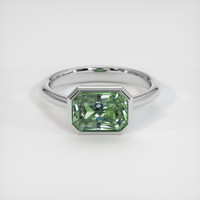 3.30 Ct. Sapphire Ring, 18K White Gold 1