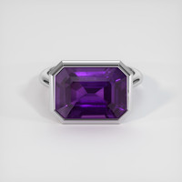 20.15 Ct. Purple Sapphire Ring, 18K White Gold 1