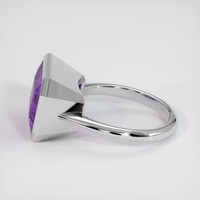 20.15 Ct. Purple Sapphire Ring, 18K White Gold 4