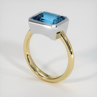 4.21 Ct. Gemstone Ring, 14K White & Yellow 2