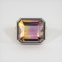 21.99 Ct. Gemstone Ring, 14K White & Yellow 1