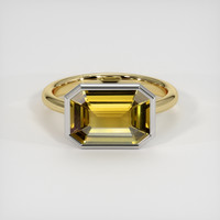 4.13 Ct. Gemstone Ring, 14K White & Yellow 1