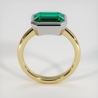 3.32 Ct. Emerald Ring, 18K White & Yellow 3