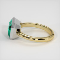 3.32 Ct. Emerald Ring, 18K White & Yellow 4