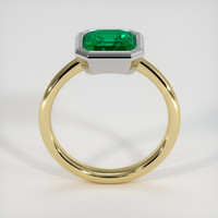 1.48 Ct. Emerald Ring, 18K White & Yellow 3