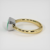 1.89 Ct. Emerald Ring, 18K White & Yellow 4