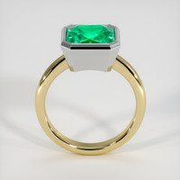 3.05 Ct. Emerald Ring, 18K White & Yellow 3