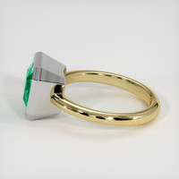 3.05 Ct. Emerald Ring, 18K White & Yellow 4