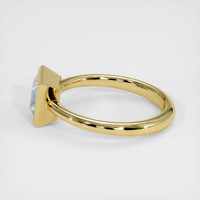 1.23 Ct. Greyish Blue Sapphire Ring, 10K Yellow Gold 4